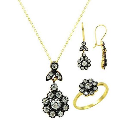 Bilezikhane Üçlü Set Papatyalar 7,94 Gram 14 Ayar Altın
