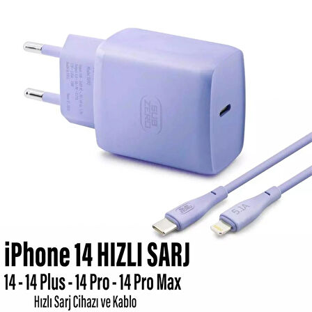  iPhone 14 Uyumlu Şarj Aleti HIZLI PD Şarj Cihazı Apple iPhone 14 Pro 14 Plus 14 Pro Max 25W HIZLI