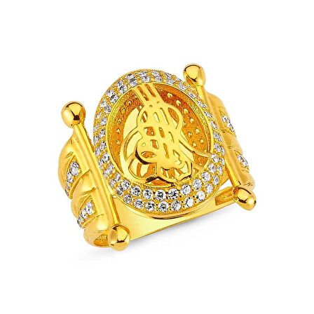 Bilezikhane Tuğralı Altın Yüzük 5.35 Gram