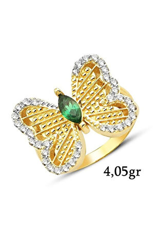 14 Ayar Kelebek Altın Yüzük