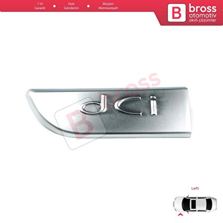 Renault Megane MK2 Scenic MK2 için Sol Krom DCI Monogram Amblemi Yazısı 8200717150