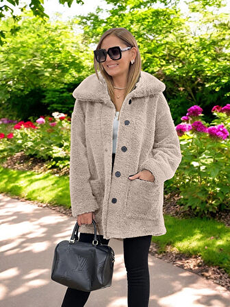 Kışlık Tarz Peluş Ceket