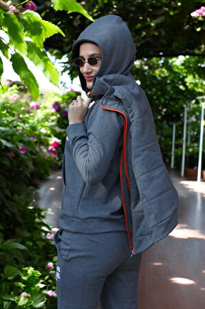 Kışlık Şık Rahat Üçlü Kadın Eşofman Takımı