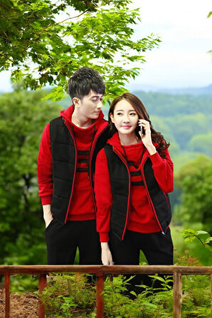 Kışlık Sevgili Kombini Kadın Üçlü Eşofman