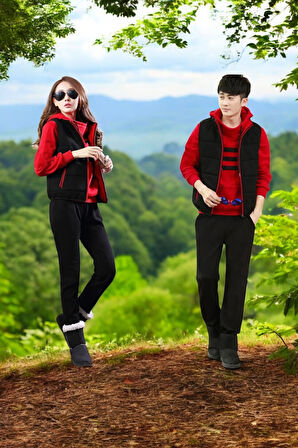 Kışlık Sevgili Kombini Kadın Üçlü Eşofman