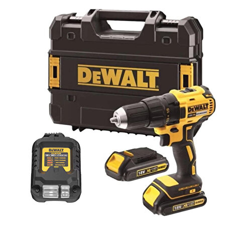 Dewalt DCD777S2T-QW 18 Volt Sarı - Siyah Torklu Matkap Seti