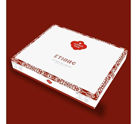 Cotton Box Etnich Nevresim Takımı Çift Kişilik Adiel Gri