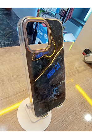 İPhone 14 Pro Uyumlu Mermer Desen Darbe Korumalı Premium Kapak