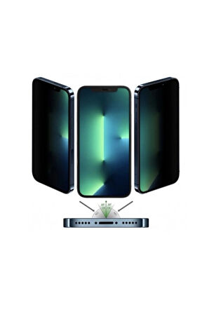 Iphone 14 Pro Mat Hayalet Ekran Gizli Privacy Tam Kaplayan Kırılmaz Cam Seramik Ekran Koruyucu