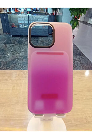 İPhone 14 Pro Max Uyumlu Hologram Özellikli Işıkta Renk Değiştiren Kapak