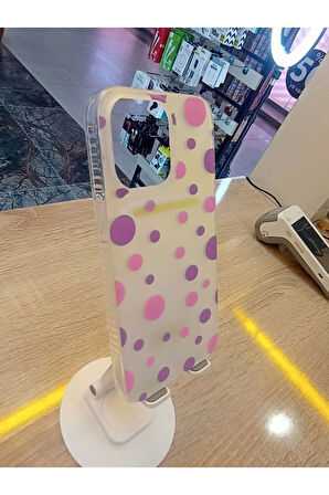 İPhone 14 Pro Max Uyumlu Hologram Özellikli Işıkta Renk Değiştiren Kapak