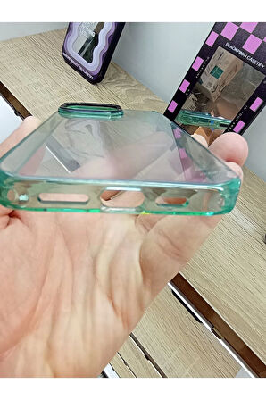 İPhone 14 Pro Max Kenarları Renkli Tuşları Metal Çizilme Dayanıklı Darbe Korumalı Kılıf
