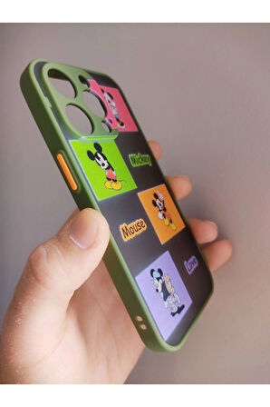 Iphone 14 Pro Uyumlu Mickey Mouse Tasarım Hux Kılıf