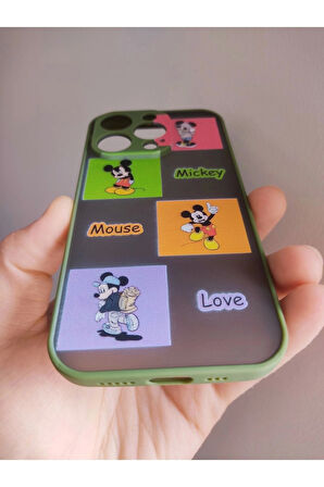 Iphone 14 Pro Uyumlu Mickey Mouse Tasarım Hux Kılıf