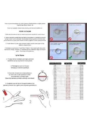Yeşil Çiçek Altın Yüzük Zy0293 14yeni0109