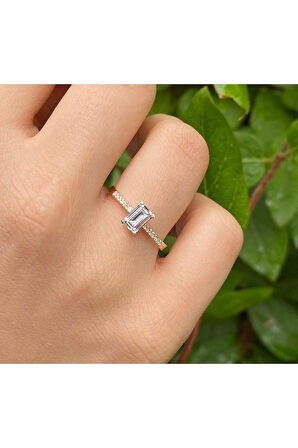 Minimal Baget Tektaş Altın Yüzük Minimalbaget01 14yeni0014