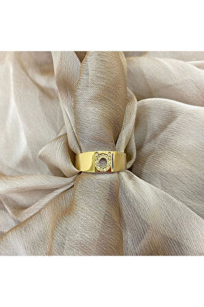 Ö Harf Altın Yüzük Öharfyüzük 14yeni0080