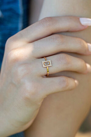 Çıtır Baget Altın Yüzük 14yeni0087