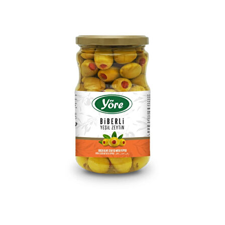 Biberli Yeşil Zeytin 400 gr.