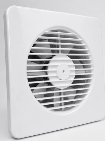 150 mm Havalandırma Aspiratörü 20,8 x 20,8 cm 320 m³/h 20 W Duvar ve Tavan Montajlı Fan