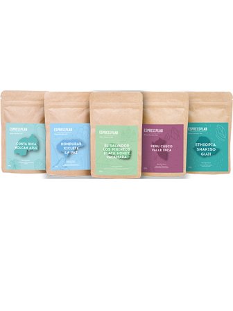 Dünya Kahveleri Deneme Seti Çekirdek Kahve – 5 Farklı Tür, 250 gr Premium Kahve Paketi