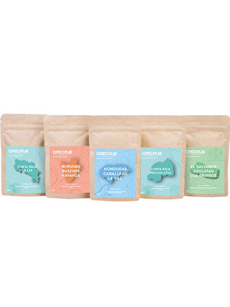 Espressolab Dünya Kahveleri Deneme Seti - 5 Paket (250 g)