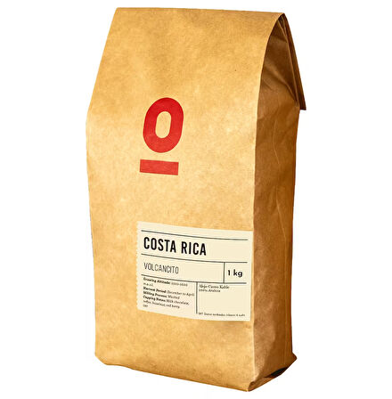 Costa Rica Volcancito Natural Anaerobik Arabica Kahve - 1 kg | Sütlü Çikolata & Toffee Aromalı
