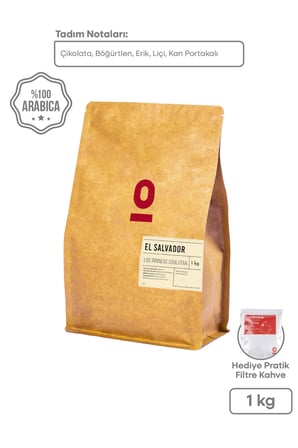 Espressolab El Salvador Pirineos Usulutan 1 kg Çekirdek Kahve – Pacamara – Black Honey – Orta Kavrum
