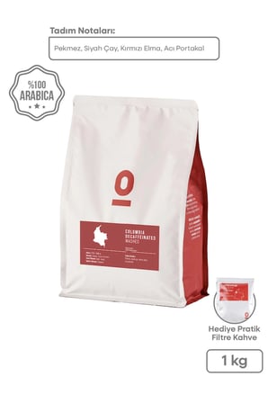 Colombia Excelso Decaffeinated 1 kg – Kafeinsiz Yüksek Kaliteli Kolombiya Kahvesi