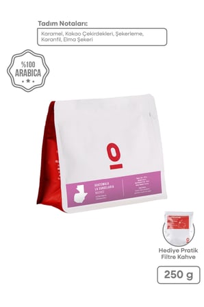 Guatemala La Candelaria Single Origin Çekirdek Kahve 250 g – Karamel & Kakao Notlu