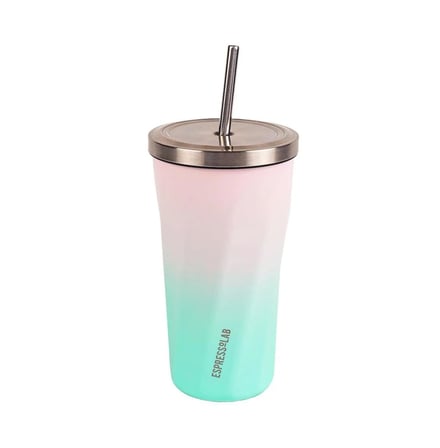 Paslanmaz Çelik Renk Geçişli Pipetli Mug Termos 500 ml No:79