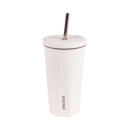 Espressolab Beyaz Pipetli Mug Termos 500 ml No:81