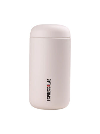 Espressolab Paslanmaz Çelik Beyaz Mini Mug Termos 300 ml No:88