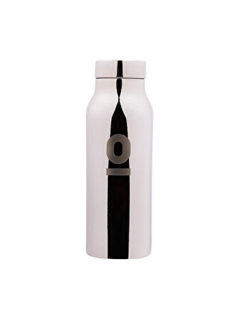 Paslanmaz Çelik Gümüş Rengi Çelik Matara 380 ml No:86
