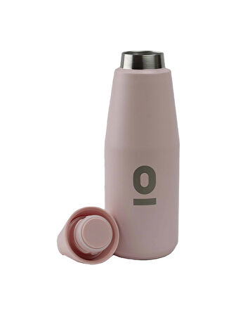 Espressolab Paslanmaz Çelik Pembe Şişe Termos 550 ml No:66