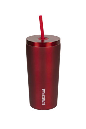 Espressolab Kırmızı Metal Paslanmaz Çelik Pipetli Termos 520 ml Kapaklı No:95