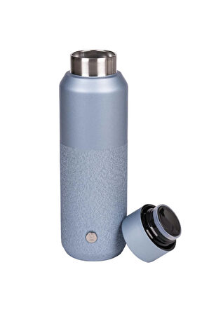 Espressolab Mavi Metal Paslanmaz Çelik Matara 550 ml Kapaklı No:97