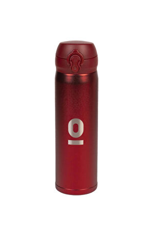 Espressolab Kırmızı Dokulu Paslanmaz Çelik Termos 430 ml Kapaklı No:105