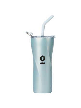Paslanmaz Çelik Espressolab Mint Metalik Tumbler Termos 550 ml Pipetli Vakumlu Kapaklı No:136
