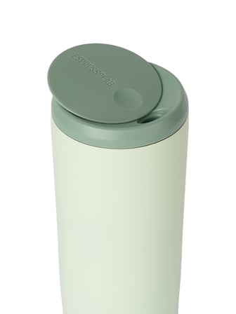 Açık Yeşil Mat Dokulu Paslanmaz Çelik Termos 450 ml Kapaklı No:140