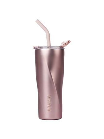 Paslanmaz Çelik Espressolab Rose Metalik Tumbler Termos 550 ml Pipetli Vakumlu Kapaklı No:135