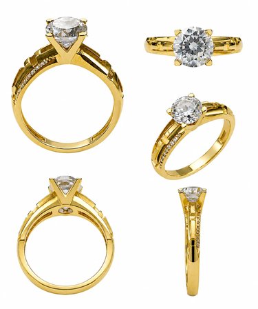 Yazıcılar 14 Ayar Altın Tektaş Model Golden Myth Kadın Yüzük 2,92 GR (372)