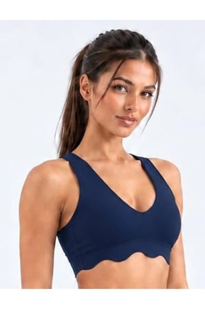 Scallop Detay Spor Büstiyer ( Sadece üst )