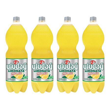 Uludağ Limonata Şekersiz 2 lt x 4 Adet