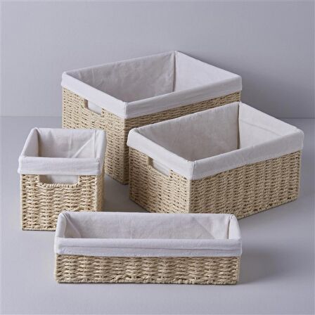 Linens Carry Çamaşır Sepeti Naturel 30X20X15 Cm