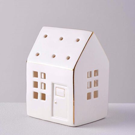 Linens Housing 7x6x9cm Ledli Dekor Beyaz