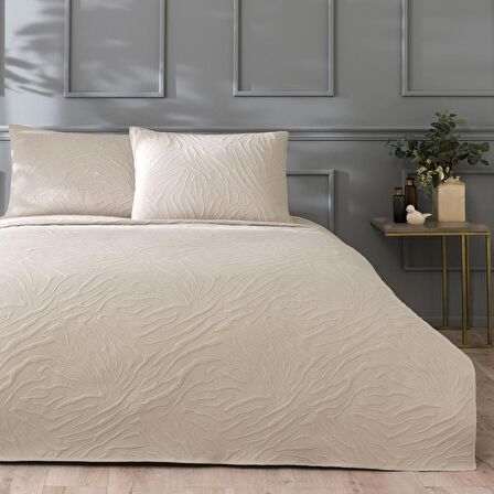 Linens Wild Tek Kişilik Yatak Örtüsü Seti Bej