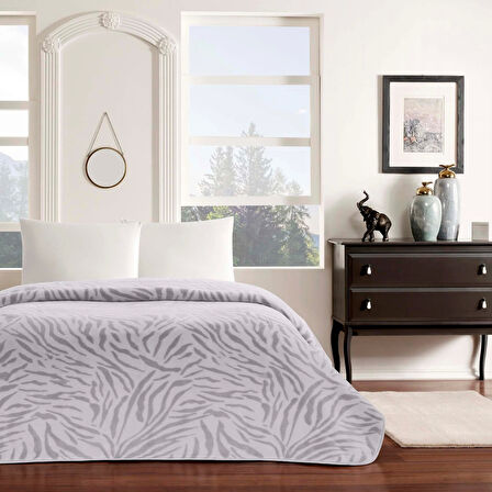 TAÇ ZOE POLYESTER BATTANİYE TAKIMI GRİ