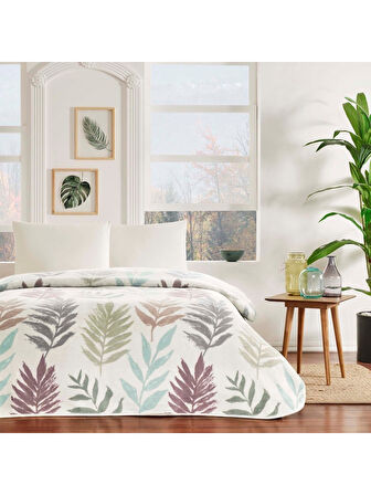 TAÇ MARTY POLYESTER ÇİFT KİŞİLİK BATTANİYE VİZON