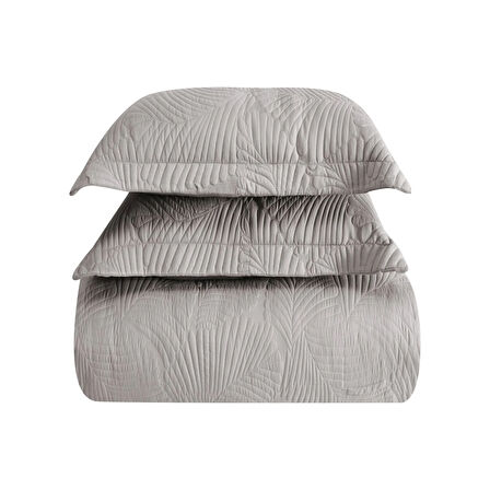 Linens Leaf Tek Kişilik Yatak Örtüsü Seti Vizon